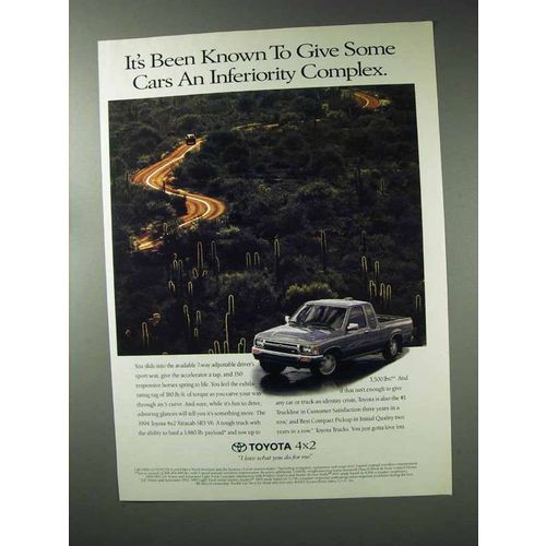 1994 Toyota 4x2 Xtracab SR5 V6 Truck Ad - Inferiority