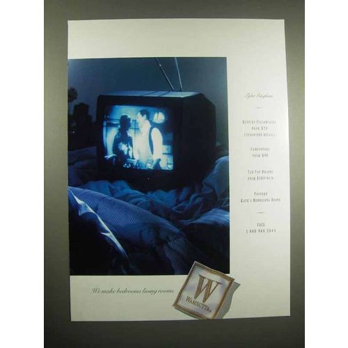 1996 Wamsutta Linen Ad - We Make Bedrooms Living Rooms