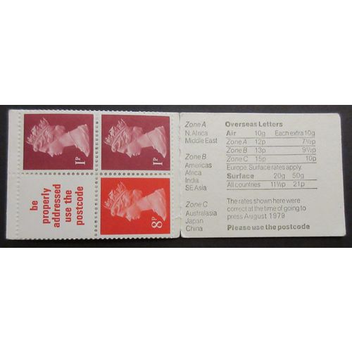 FA10 10p Folded Booklet August 1979 London 1980