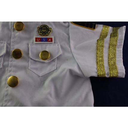 Build-A-Bear Workshop Navy Officer Dress Uniform Shirt