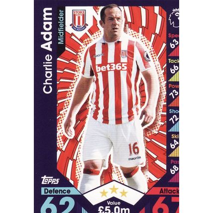 Match Attax 2016/2017 244 Charlie Adam Stoke City