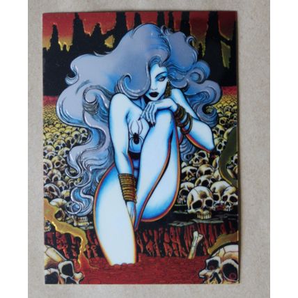 Lady Death All-Chromium Base trading Card # 57 (C) 1994 Chaos Krome comics