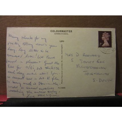 multiview, BOURTON-ON-THE-WATER, Gloucestershire used postcard Colourmaster =