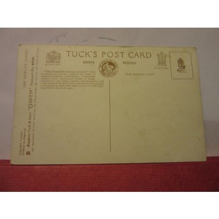 NEW YORK CENTRAL, USA steam engine antique postcard R. Tuck Oilette c.1936 /