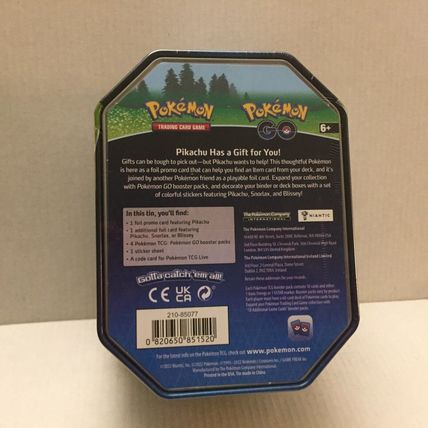 New Pokemon Go Holo Pikachu Premium Tin - 42 Total Cards