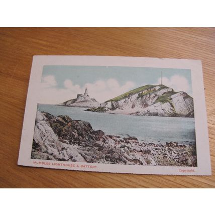 Early Postcard - Battery & Lighthouse, Mumbles - Swansea Bay, Glamorgan