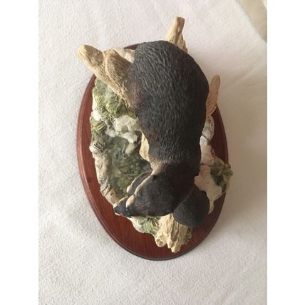 Border Fine Arts Limited Edition Late Thaw by Ayres MTR07 1994 1979/2000 Otters