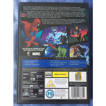 SPIDER-MAN The New Animated Series - Complete First Season (2003 2-Disc DVD)