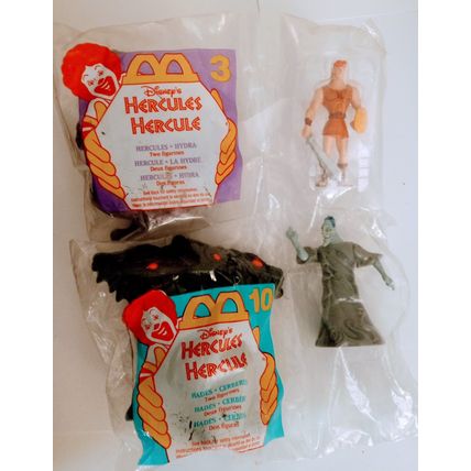 Lot 3 Unopened Toys "Dr Vic Toonsylvania", McDonald's Hercule #3 & #10