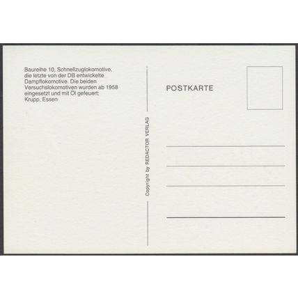 Baureihe 10 Schnellzuglokomotive - Redactor AK