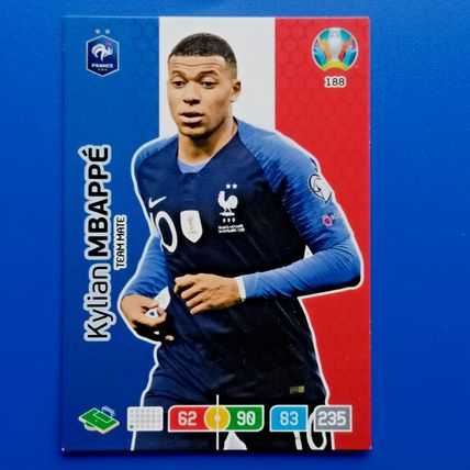 2020 Panini Adrenalyn XL UEFA Euro 2020 Preview #188 - Kylian Mbappe France