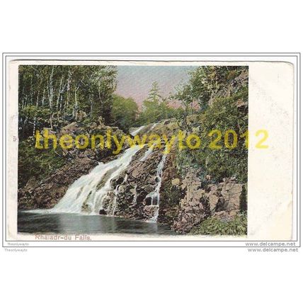 RHAIADR-DU FALLS , DOLGELLY, WALES, 1900s?, Postcard
