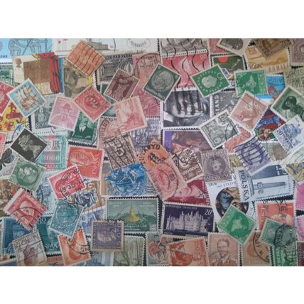 100 WW Used Stamp Lot OG Vintage Antique: 65+ yrs Old! Lowest Internet Price!
