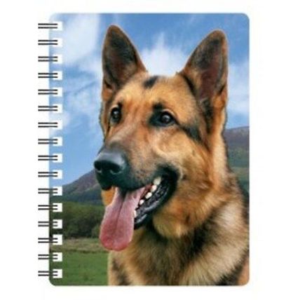 Short Haired German Shepherd 3D Notebook,