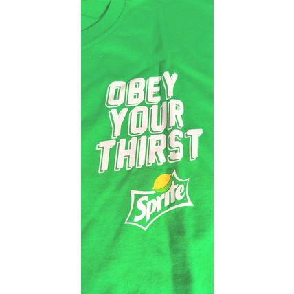 SPRITE - 2021 Obey Your Thirst 2 sided T-shirt ~Never Worn~ M L