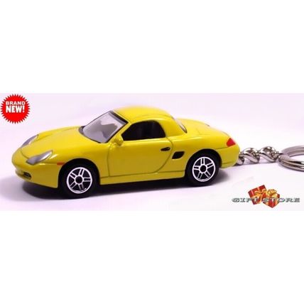 RARE KEYCHAIN YELLOW PORSCHE BOXSTER S CUSTOM Ltd Ed. GREAT GIFT NOVELTY