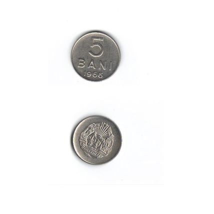 Moneta Romania - 5 Bani del 1966
