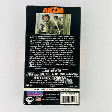 Anzio VHS Robert Mitchum, Peter Falk
