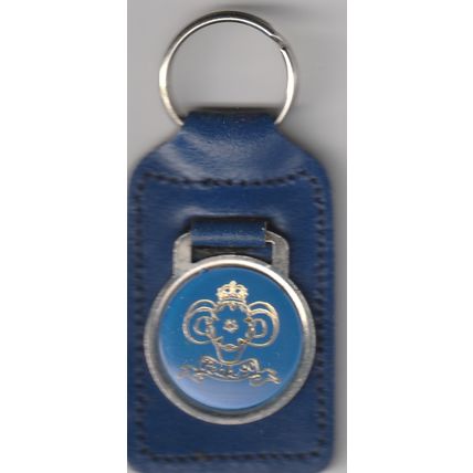 Scout Key Ring UK Jamboree - Peak 1980 - Blue with Blue Fob (J1)