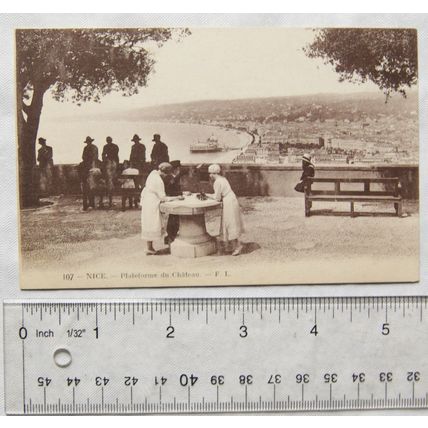 vintage postcard Nice, Plateforme du Chateau
