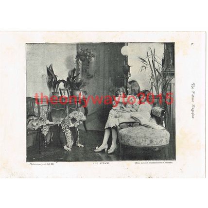 Attack, Victorian Children Play, Book Illustration (Print), 1895