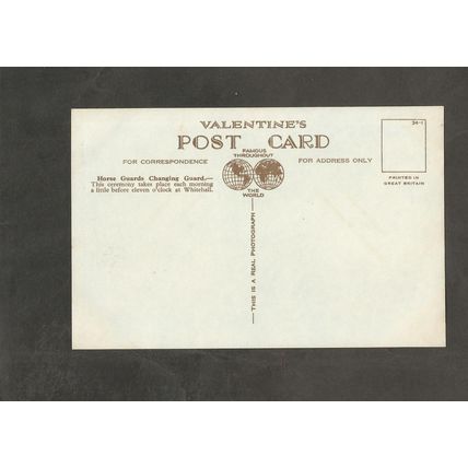 Postcard London Royal Horse guards Changing guard