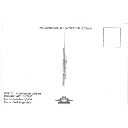 ATP AIRCRAFT EMERALD AIR AT BIRMINGHAM AIRPORT. CARD NO BHX 70