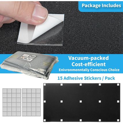 Art3D 4-Pack Wedge Design Acoustic Foam Panels, 48" X 24" X 2" High-Density Soun