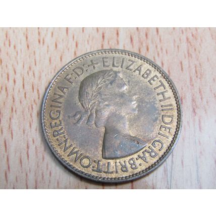 GB 1953 Elizabeth II Penny Coin