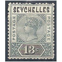 St Helena 1892 SG13 13c Grey & Black. Mounted Mint.