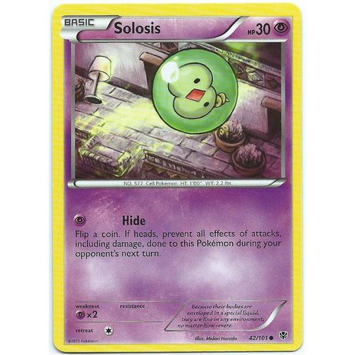 Pokemon Black & White Plasma Blast - #42/101 - Solosis