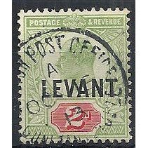 British Levant 1905 L4 2d Grey-Green & Carmine-Red Fine Used ...