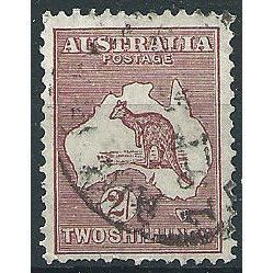 Australia 1935 SG134 2/- Maroon Fine Used. ..