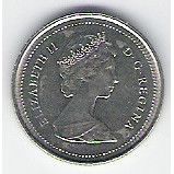 CANADA 10 CENTS 1987