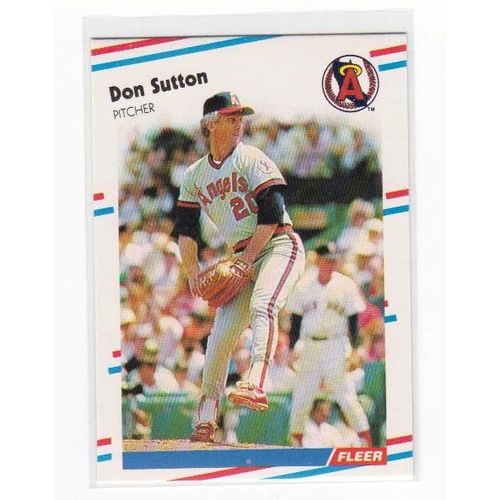 1988 Fleer Don Sutton baseball card #505 – Angels