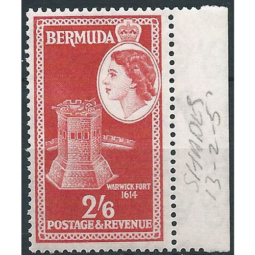 Bermuda 1953 SG147 2/6d Scarlet Unmounted Mint....