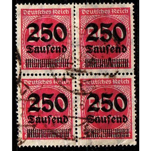 GERMANY REICH [1923] MiNr 0295 ( O/used ) [01] 4er