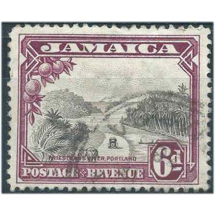 Jamaica 1932 SG113 6d Grey-Black & Purple Fine Used . ..
