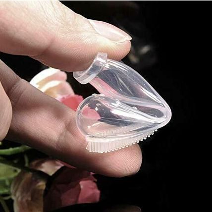 Effective Pet Baby Silicone Finger Toothbrush Dog Oral Hygiene Cleaning Brush