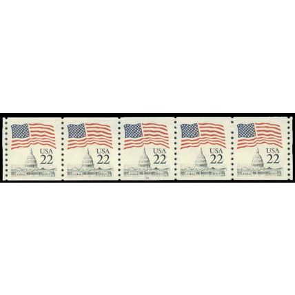 2115 22c U.S. Flag Very Fine MNH PNC 16/5 P0608