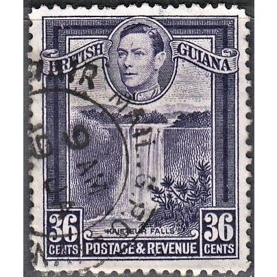 BRITISH GUIANA, 1938-52 36c George VI, SG 313 (Scott 235a), used