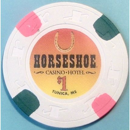 Horseshoe. $1 Casino Chip. Tunica, MS. W88.