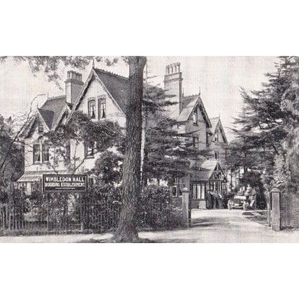 Wimbledon Hall London Antique Postcard