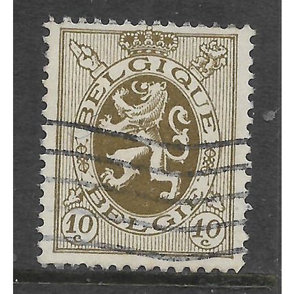 BELGIUM 1929 BELGIUM LION 10c BISTRE SG 491 FINE USED