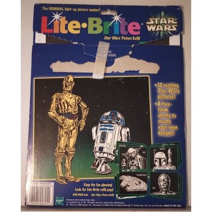 Lite Brite Star Wars Picture Refill 1998 FREE Shipping
