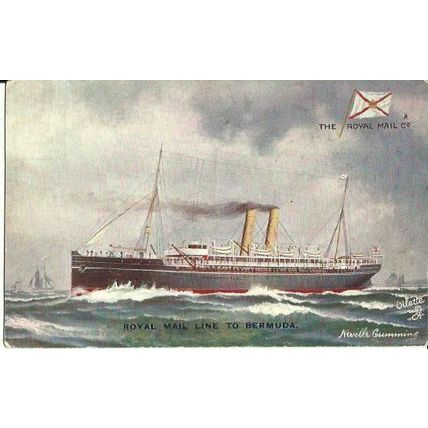 ROYAL MAIL LINE TO BERMUDA Tuck Oilette Postcard (9151)