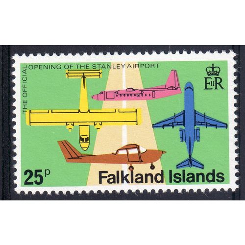 Falkland Islands Sg363w 25p Crown left of CA Fresh Un Mounted Mint (G136)