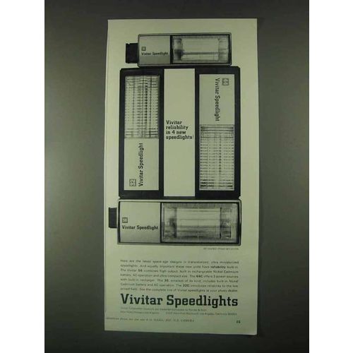 1967 Vivitar Speedlight Flash Ad - 35, 44, 32, 56