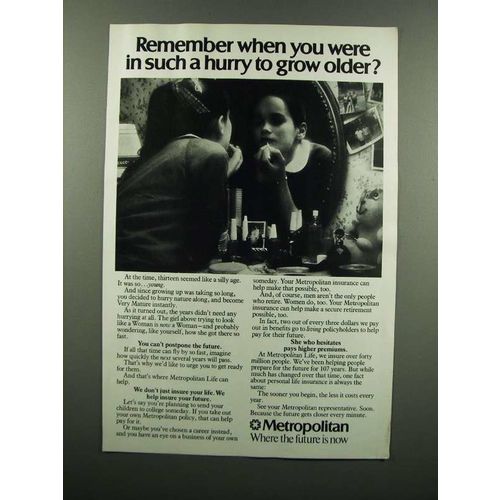 1976 Metropolitan Life Insurance Ad - Grow Older