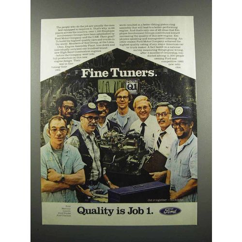 1983 Ford Motors Ad - Fine Tuners